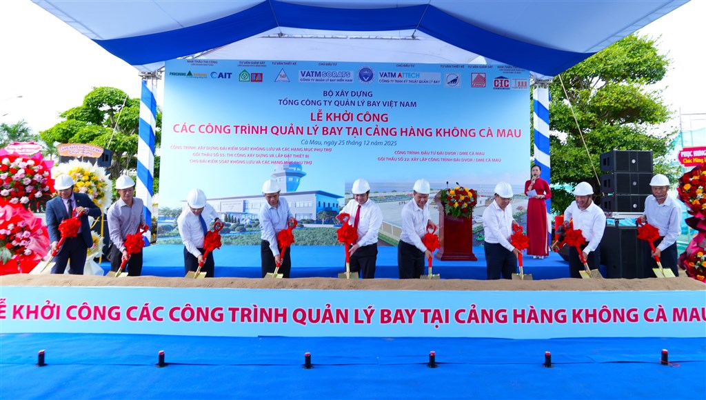 Khởi công các công trình quản lý bay tại Cảng Hàng không Cà Mau