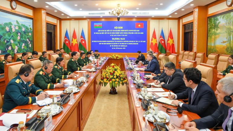 Quang cảnh cuộc hội đ&agrave;m. (Ảnh THẾ ĐẠI)