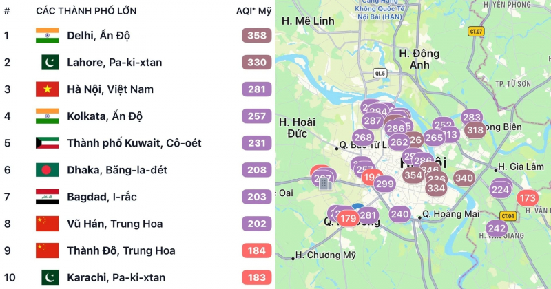 Chất lượng kh&ocirc;ng kh&iacute; tại H&agrave; Nội nhiều thời điểm cuối năm 2025 ghi nhận ở mức xấu, trở th&agrave;nh mối quan t&acirc;m lớn về sức khỏe v&agrave; m&ocirc;i trường sống