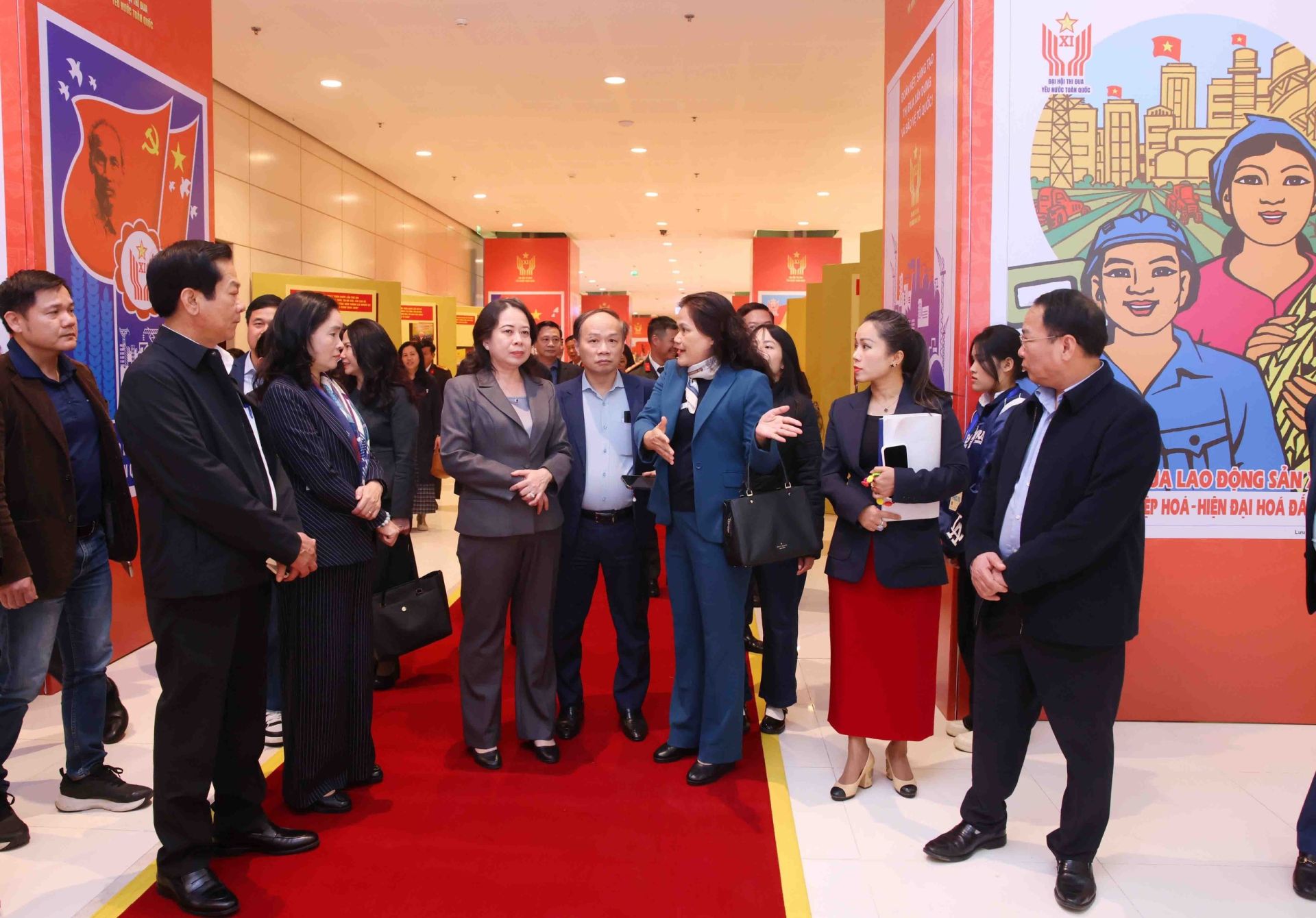 Phó Chủ tịch nước kiểm tra công tác chuẩn bị Đại hội Thi đua yêu nước toàn quốc lần thứ XI