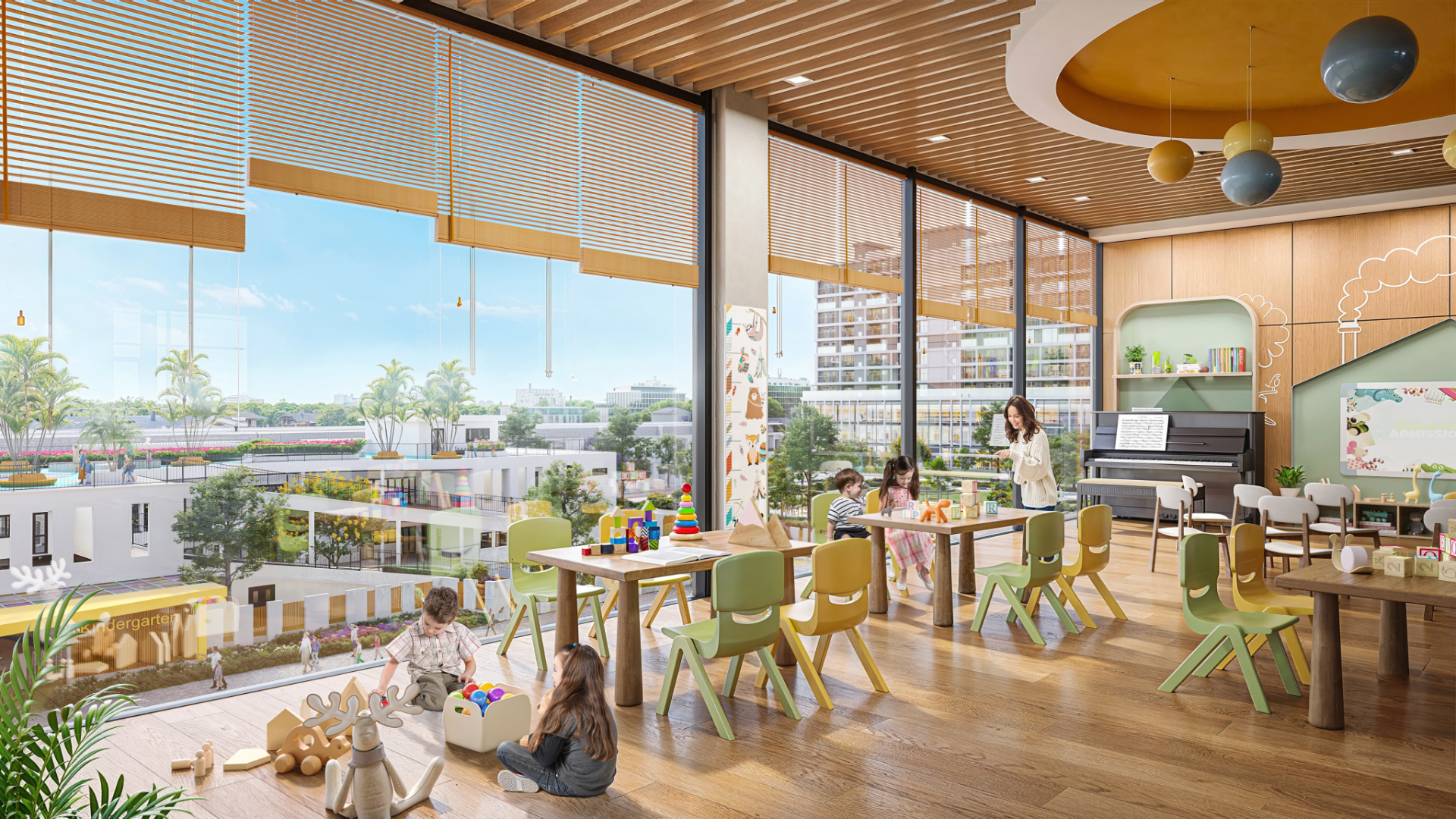 Kh&ocirc;ng gian vui chơi v&agrave; học tập cho trẻ em gắn liền nhịp sinh hoạt hằng ng&agrave;y của c&aacute;c gia đ&igrave;nh