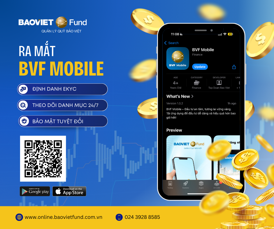 Baoviet Fund ra mắt ứng dụng BVF Mobile - đầu tư và giao dịch chứng chỉ quỹ thông minh
