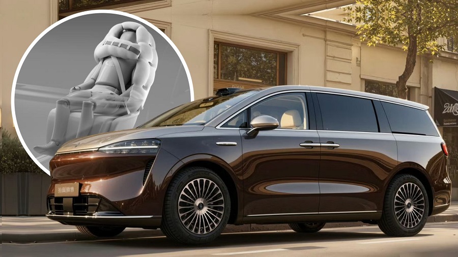 Luxeed V9 có thể trở thành ô tô đầu tiên trang bị túi khí bảo vệ đầu tích hợp trong ghế