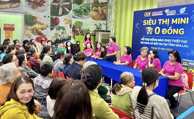 Gia Lai tổ chức Chương trình “Siêu thị 0 đồng” hỗ trợ đồng bào vùng bão lũ