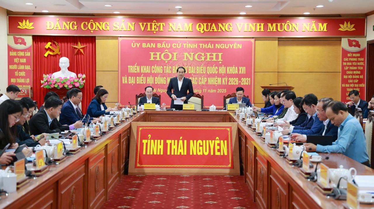 Thái Nguyên có 5 đơn vị bầu cử đại biểu Quốc hội và 29 đơn vị bầu cử đại biểu HĐND tỉnh nhiệm kỳ 2026 - 2031