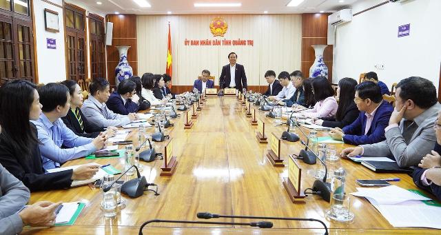 Thứ trưởng Bộ N&ocirc;ng nghiệp v&agrave; M&ocirc;i trường V&otilde; Văn Hưng ph&aacute;t biểu tại buổi l&agrave;m việc.