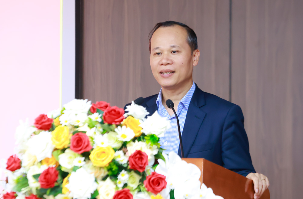 Đồng ch&iacute; Mai Sơn, Ủy vi&ecirc;n Ban Thường vụ Tỉnh ủy, Ph&oacute; Chủ tịch Thường trực UBND tỉnh ph&aacute;t biểu chỉ đạo.