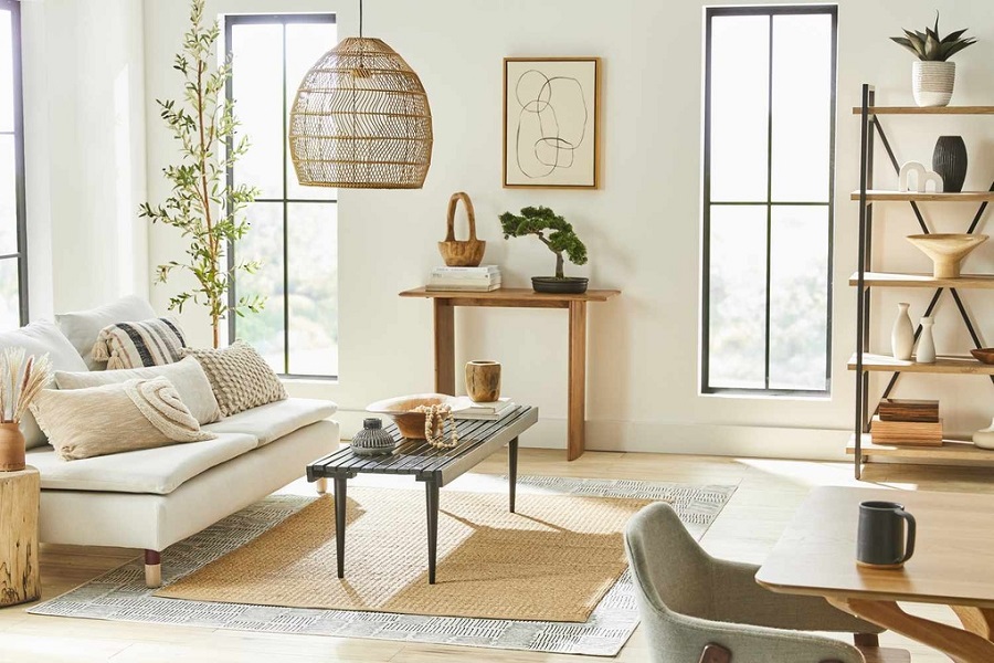 Phong c&aacute;ch Japandi l&agrave; bản h&ograve;a ca giữa tĩnh tại Nhật Bản v&agrave; ấm &aacute;p Bắc &Acirc;u (Ảnh: The Spruce).