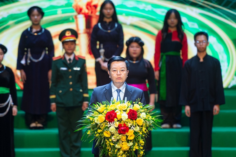 Ph&oacute; Thủ tướng Mai Văn Ch&iacute;nh ph&aacute;t biểu tại Lễ tuy&ecirc;n dương học sinh, sinh vi&ecirc;n, thanh ni&ecirc;n d&acirc;n tộc thiểu số ti&ecirc;u biểu năm 2025 - Ảnh: VGP