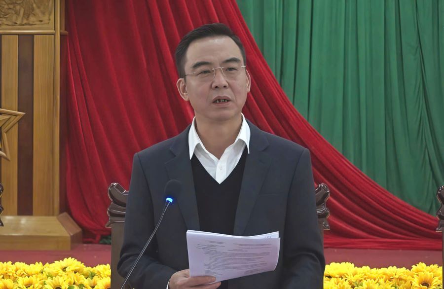 Trưởng Ban tiếp c&ocirc;ng d&acirc;n Trung ương Nguyễn Hồng Điệp ph&aacute;t biểu tại hội nghị đối thoại