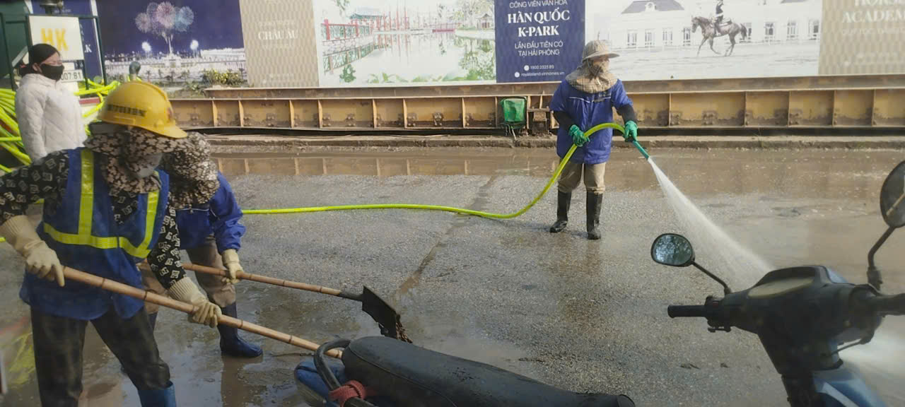 Phường Ngô Quyền yêu cầu khẩn trương thực hiện làm sạch, hoàn trả môi trường tại khu vực Ngõ 103 đường Ngô Quyền