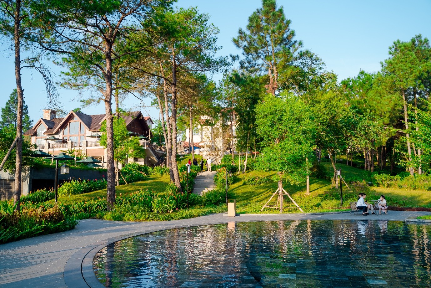 Những điểm nhấn tiện &iacute;ch v&agrave; cảnh quan tại Thanh Xuan Valley đ&atilde; hiện hữu, sẵn s&agrave;ng đ&oacute;n cư d&acirc;n tương lai. Ảnh chụp thực tế tại Thanh Xuan Valley.