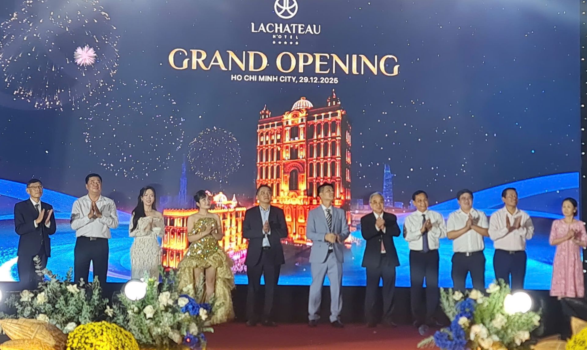 Le Thanh Group tổ chức khai trương kh&aacute;ch sạn LaChateau tại số 5, đường V&otilde; Văn Kiệt, phường Ph&uacute; Định, TP. HCM.