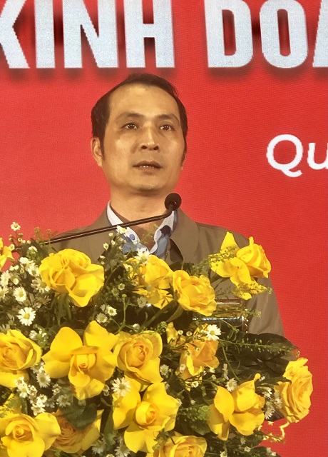 Ông Trần Quang Thái phát biểu tại Lễ tổng kết. Ảnh: VH Ông Trần Quang Thái phát biểu tại Lễ tổng kết. Ảnh: VH