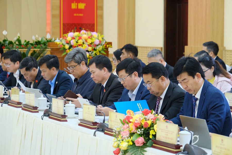 Đại diện l&atilde;nh đạo c&aacute;c cơ quan, đơn vị, sở, ng&agrave;nh tham dự Kỳ họp