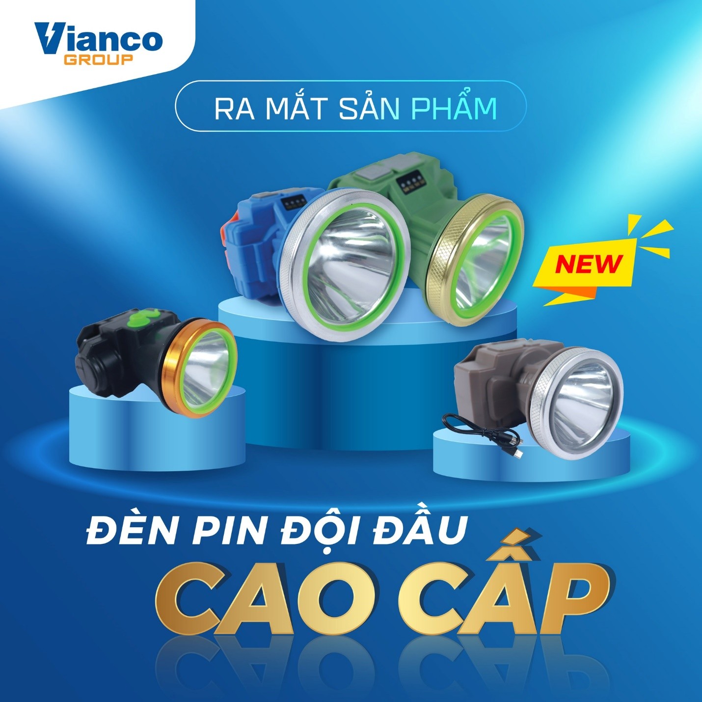 Vianco ra mắt sản phẩm &ldquo;Đ&egrave;n pin đội đầu cao cấp&rdquo;