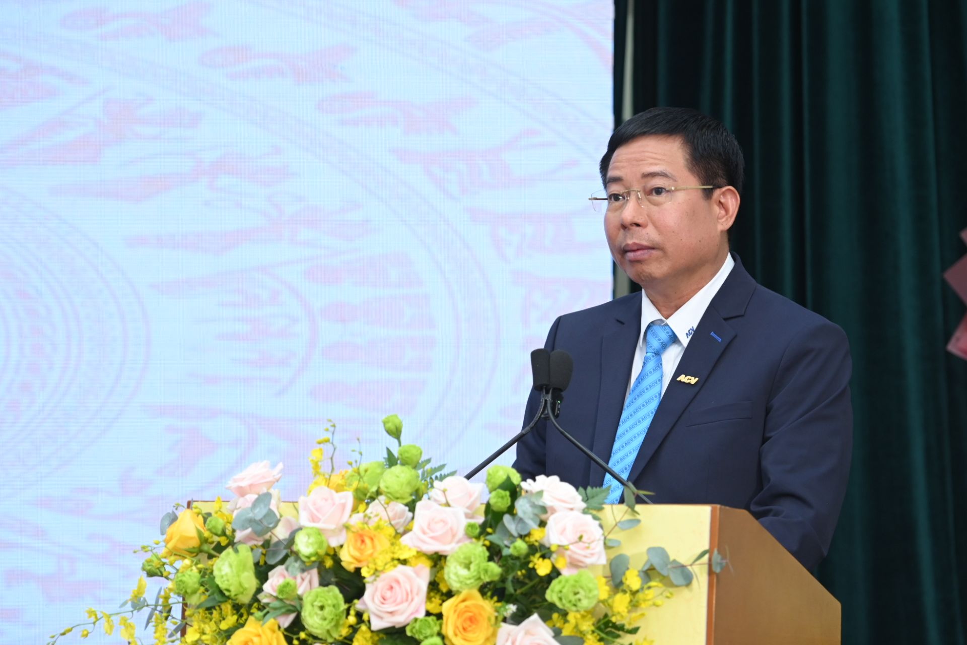 Ph&oacute; Tổng gi&aacute;m đốc phụ tr&aacute;ch ACV Nguyễn Tiến Việt ph&aacute;t biểu
