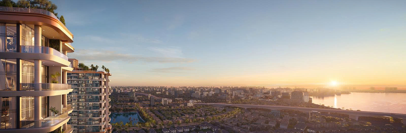 Tầm nh&igrave;n trọn s&ocirc;ng Hồng & phố cổ ngay từ bể bơi gia đ&igrave;nh