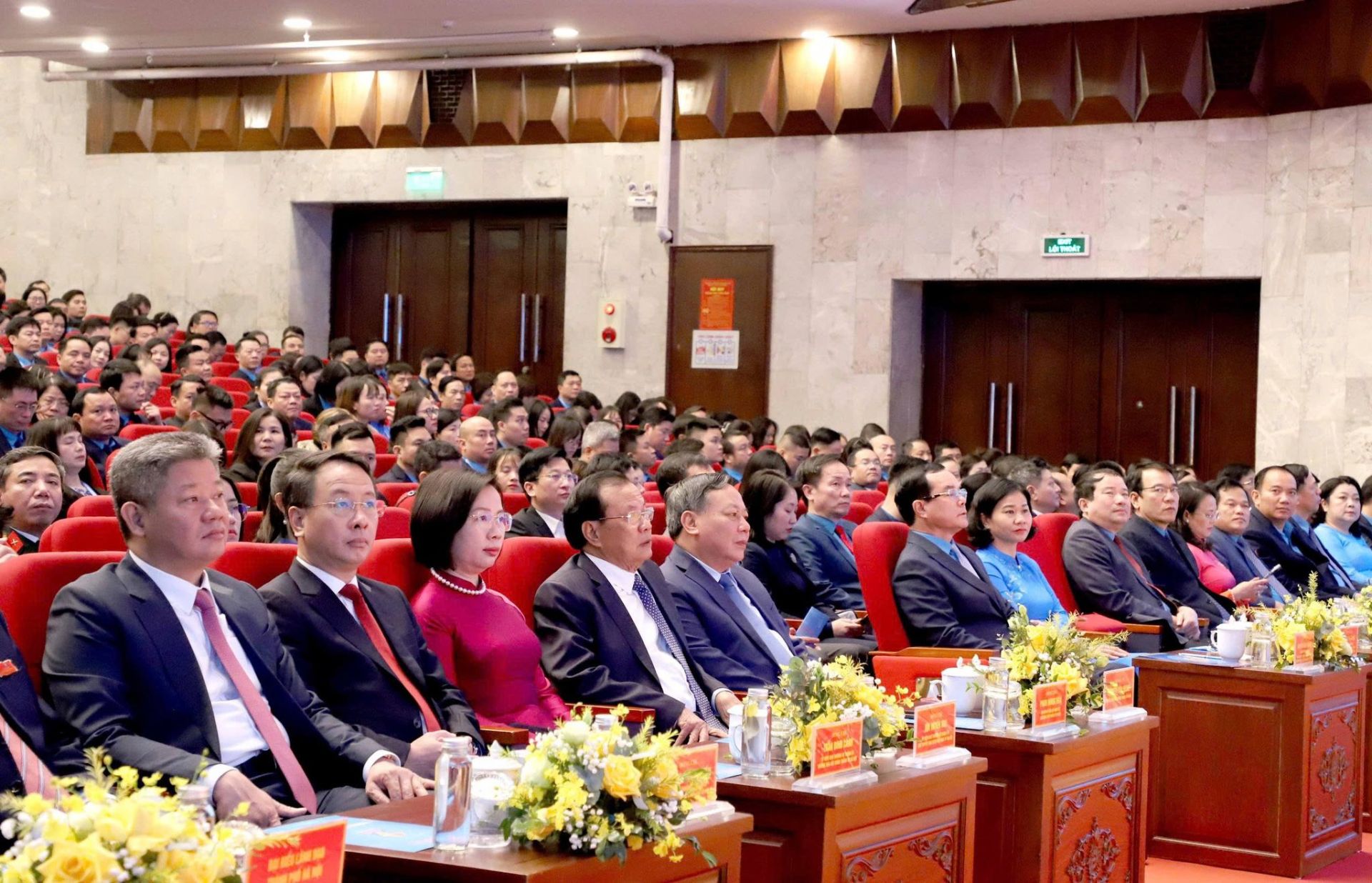 C&aacute;c đại biểu dự Đại hội C&ocirc;ng đo&agrave;n th&agrave;nh phố H&agrave; Nội lần thứ XVIII.