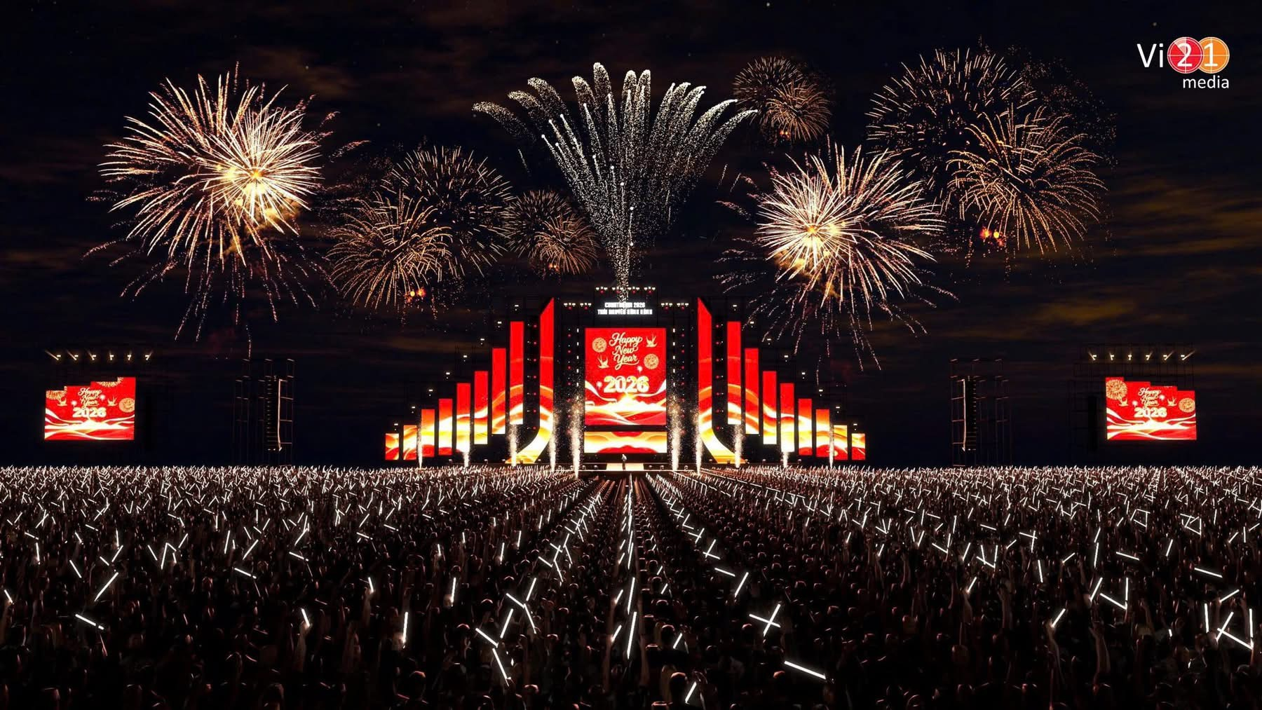 Thái Nguyên sẵn sàng cho đêm Countdown chào năm mới 2026