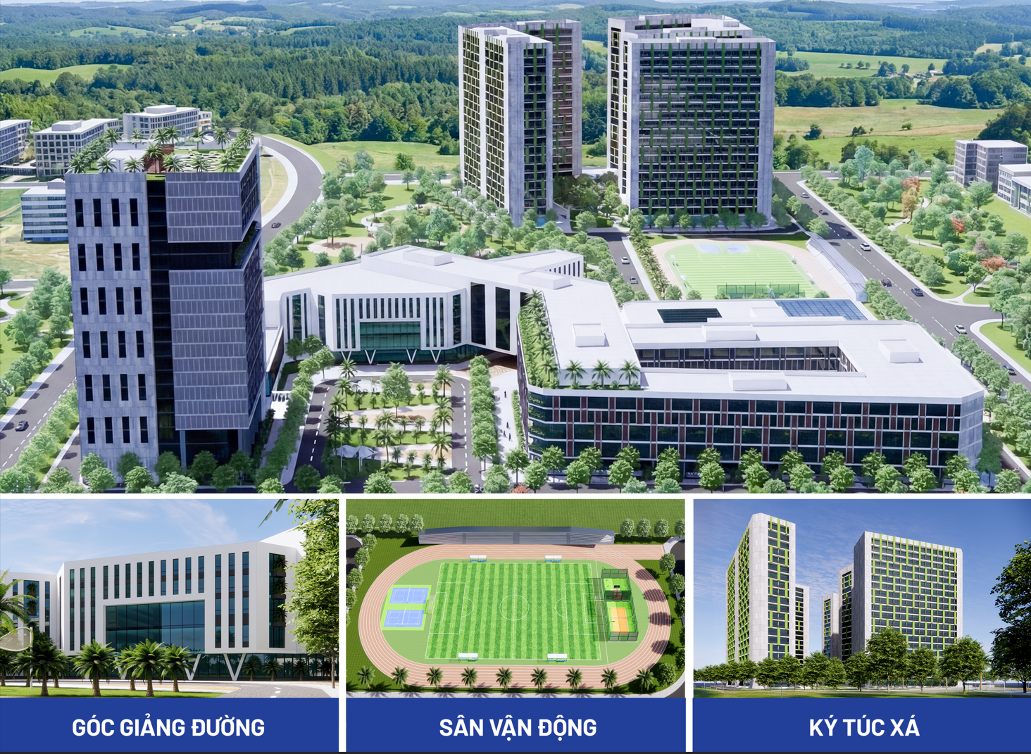 Phối cảnh Trường Đại học T&acirc;m Anh - nơi đ&agrave;o tạo chuẩn quốc tế, g&oacute;p phần bổ sung đội ngũ nh&acirc;n lực c&oacute; tr&igrave;nh độ cao kh&ocirc;ng chỉ cho tỉnh T&acirc;y Ninh m&agrave; cho cả nước. Ảnh: Trường Đại học T&acirc;m Anh