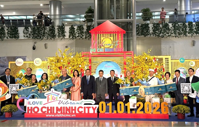 Khách quốc tế “xông đất” TP. HCM đầu năm mới 2026