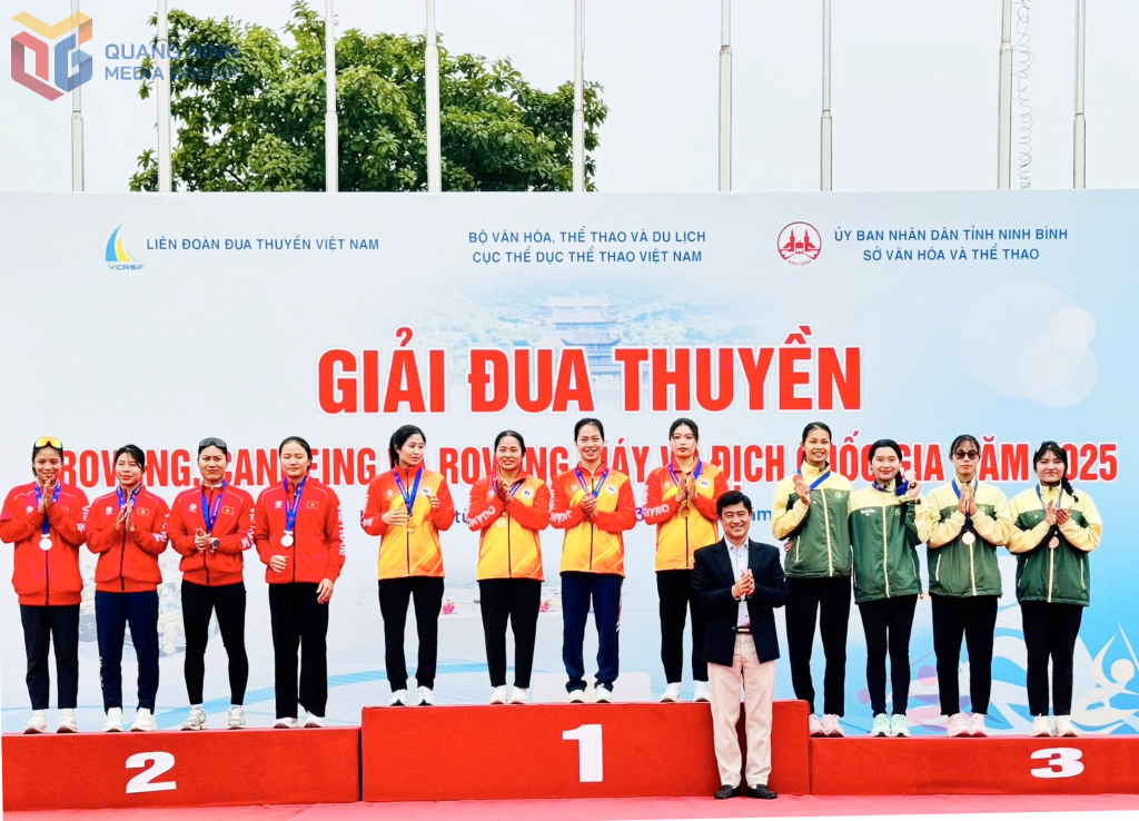 Quảng Ninh giành 4 HCV Giải đua thuyền Rowing, Canoeing và Rowing máy VĐQG 2025