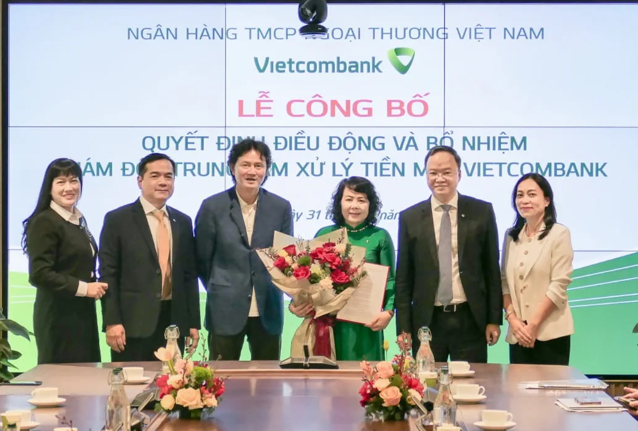 Vietcombank điều động và bổ nhiệm Giám đốc Trung tâm Xử lý tiền mặt