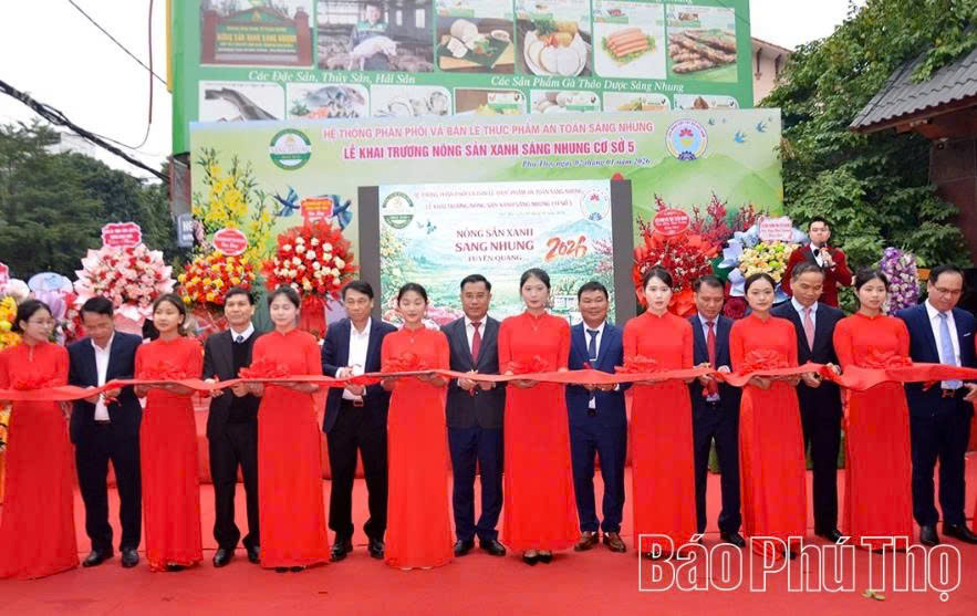 Phú Thọ ra mắt Trung tâm phân phối nông sản xanh Sáng Nhung