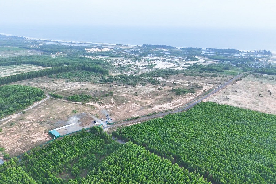 H&igrave;nh ảnh tr&ecirc;n cao ở Khu C&ocirc;ng nghiệp Sơn Mỹ 1