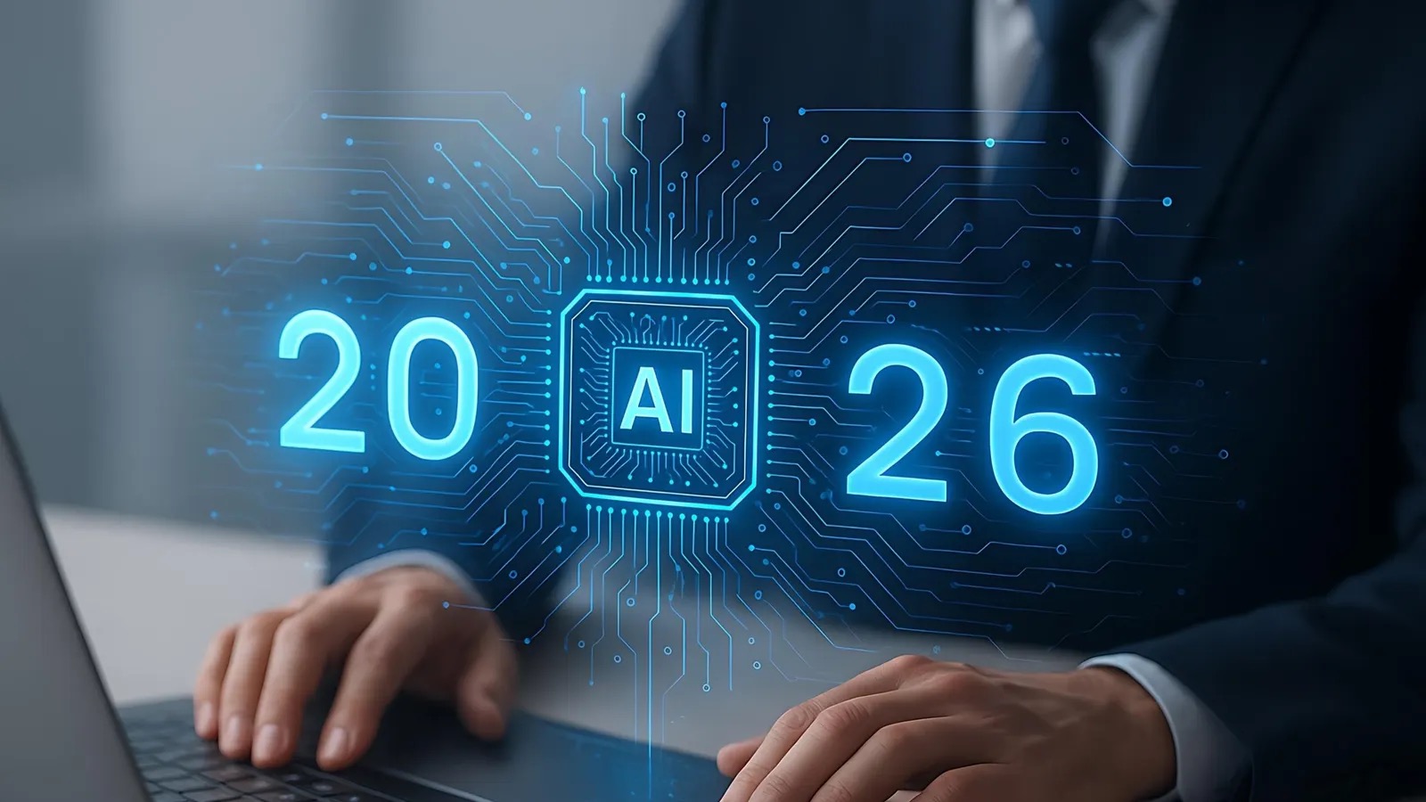 AI dẫn s&oacute;ng năm 2026 (Ảnh minh họa)