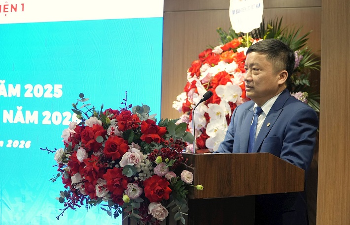 &Ocirc;ng Nguyễn Tiến Khoa, B&iacute; thư Đảng ủy, Chủ tịch HĐTV EVNGENCO1 khẳng định to&agrave;n thể CBCNV EVNGENCO1 sẽ đo&agrave;n kết, s&aacute;ng tạo, nỗ lực ho&agrave;n th&agrave;nh tốt c&aacute;c nhiệm vụ năm 2026