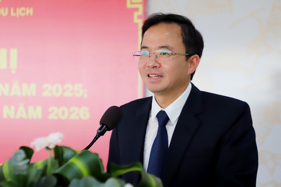 Giám đốc Sở Văn hóa, Thể thao và Du lịch Lâm Đồng Nguyễn Văn Lộc khái quát một số kết quả của ngành trong năm 2025 Giám đốc Sở Văn hóa, Thể thao và Du lịch Lâm Đồng Nguyễn Văn Lộc khái quát một số kết quả của ngành trong năm 2025