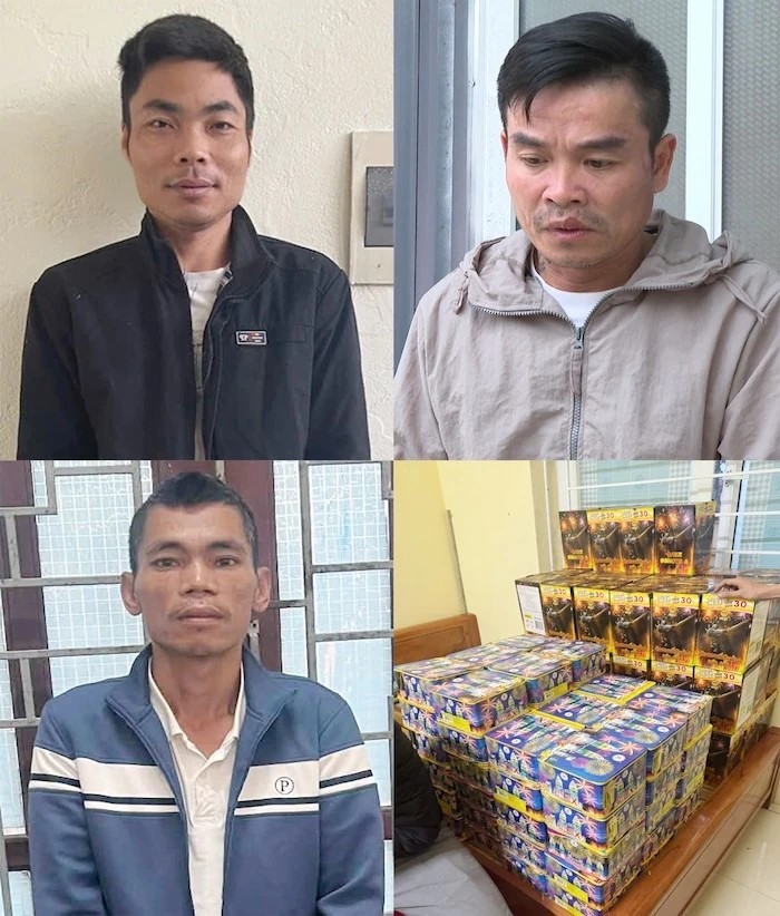 Thanh Hóa: Bắt giữ 3 đối tượng mua bán, tàng trữ gần 300kg pháo hoa nổ trái phép