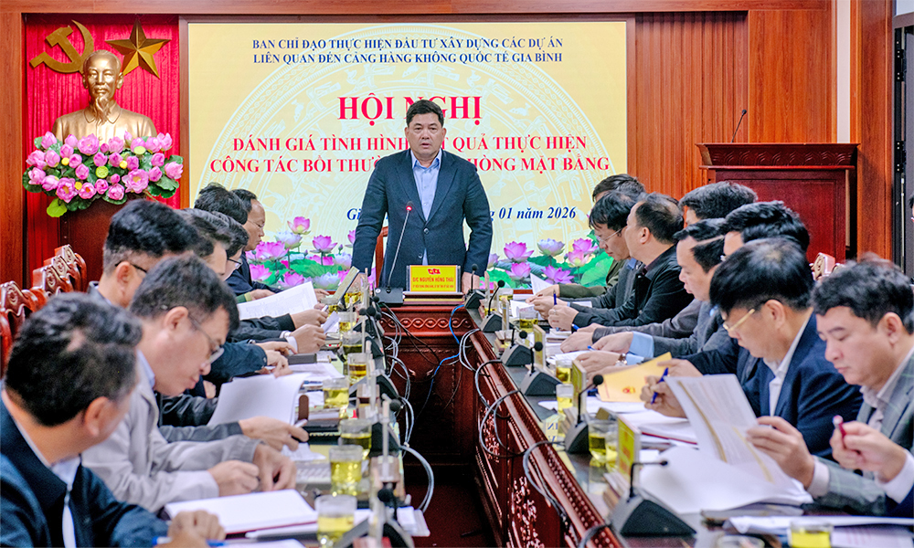 Đồng ch&iacute; Nguyễn Hồng Th&aacute;i chủ tr&igrave; hội nghị.