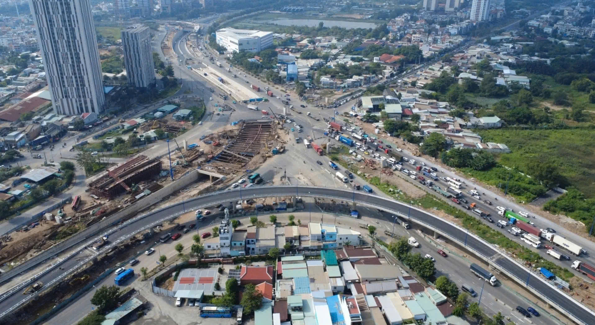 Dự &aacute;n n&uacute;tt giao th&ocirc;ng An Ph&uacute; c&oacute; tổng mức đầu tư hơn 3.400 tỷ đồng. Ảnh: Như Ngọc