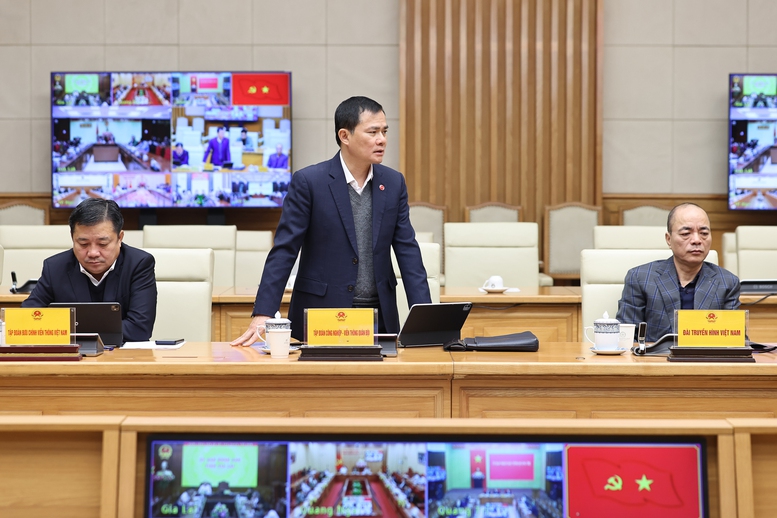 C&aacute;c đại biểu b&aacute;o c&aacute;o, ph&aacute;t biểu - Ảnh: VGP/Nhật Bắc