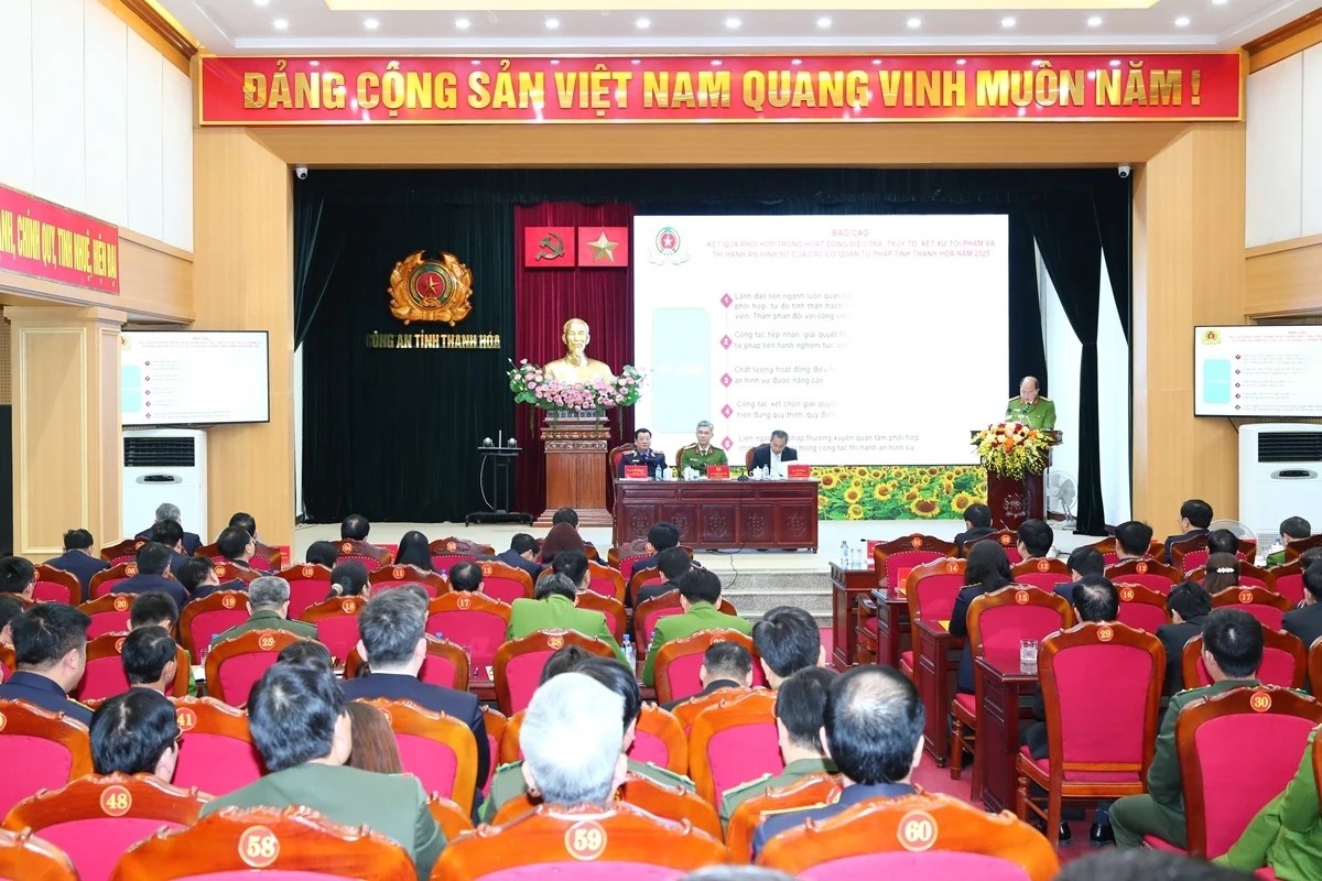 Thanh Hóa: Thực hiện tốt quy chế phối hợp trong hoạt động điều tra, truy tố, xét xử tội phạm và thi hành án hình sự