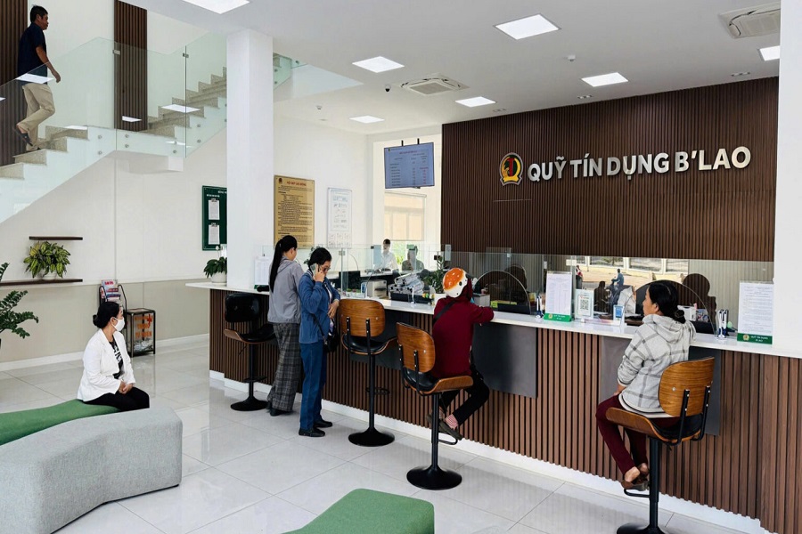 Quỹ T&iacute;n dụng Nh&acirc;n d&acirc;n phường B&rsquo;lao (TP Bảo Lộc) l&agrave; 1 trong 3 đơn vị của tỉnh L&acirc;m Đồng được nhận giải thưởng Ng&ocirc;i sao HTX năm 2025