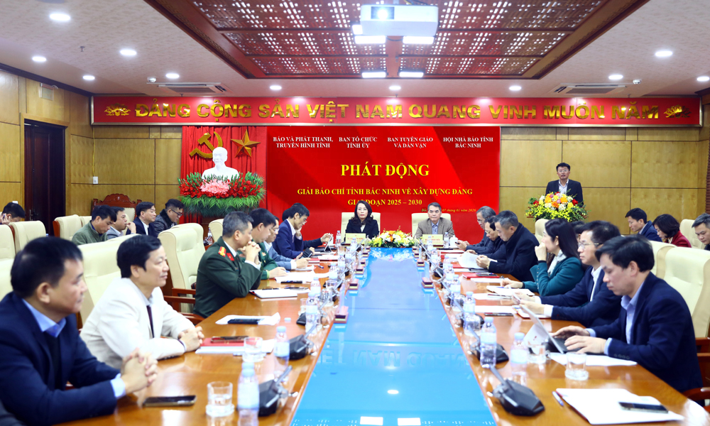 Phát động Giải Báo chí tỉnh Bắc Ninh về xây dựng Đảng, giai đoạn 2025 - 2030