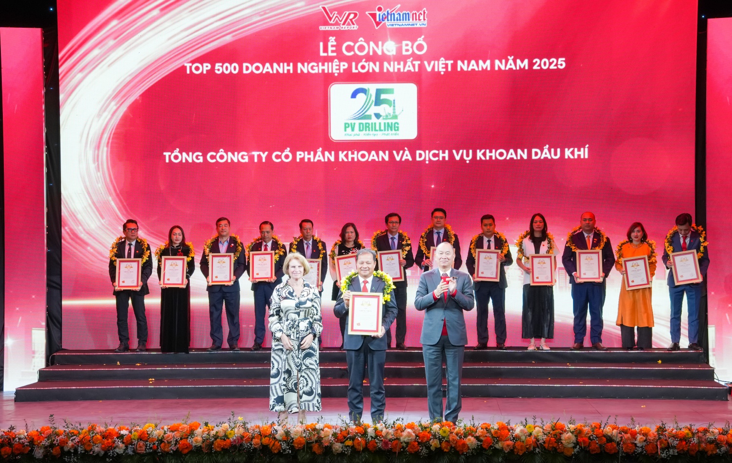 Tổng c&ocirc;ng ty Cổ phần Khoan v&agrave; Dịch vụ Khoan Dầu kh&iacute; (PV Drilling) hiện diện trong Top 500 Doanh nghiệp lớn nhất Việt Nam năm 2025