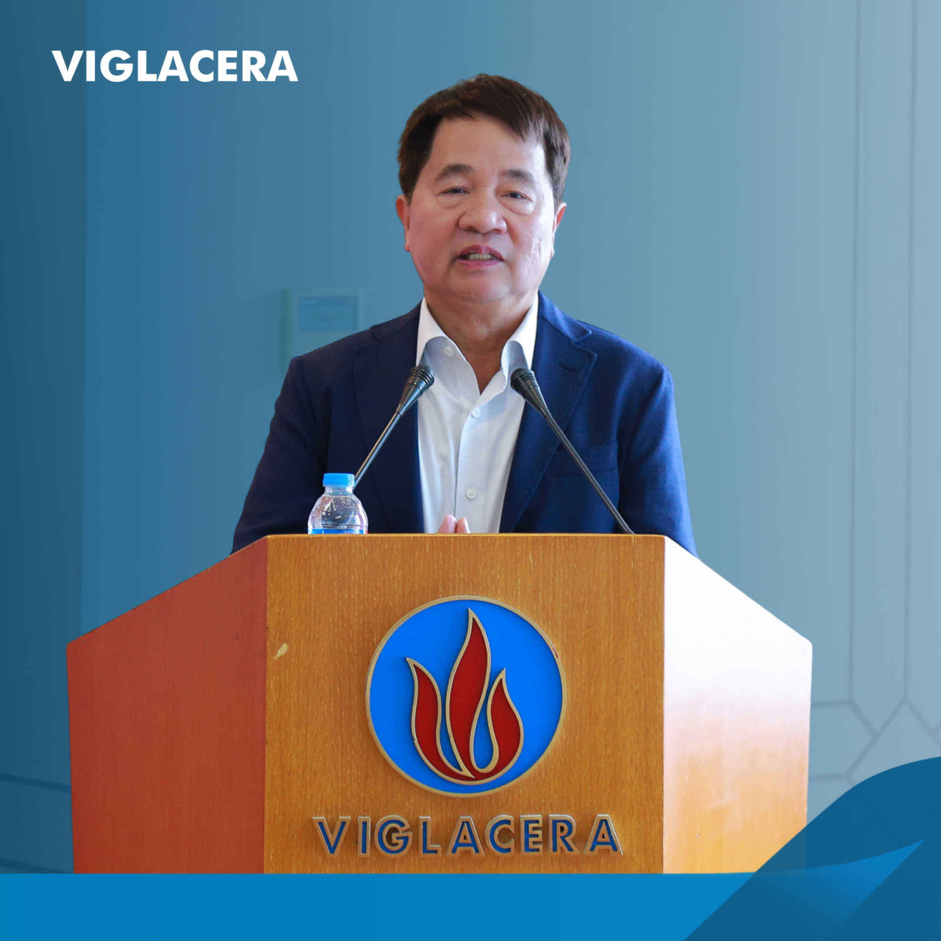 Tổng gi&aacute;m đốc Viglacera Nguyễn Anh Tuấn ph&aacute;t biểu tại Hội nghị