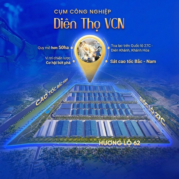 Thuê kho bãi Khánh Hòa: Cơ hội tối ưu chuỗi cung ứng tại Cụm công nghiệp Diên Thọ VCN