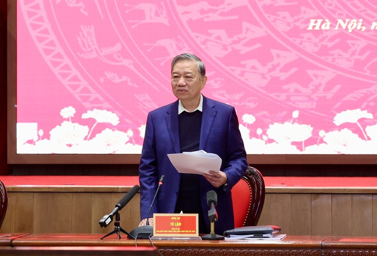 Tổng Bí thư Tô Lâm phát biểu kết luận buổi làm việc Tổng Bí thư Tô Lâm phát biểu kết luận buổi làm việc