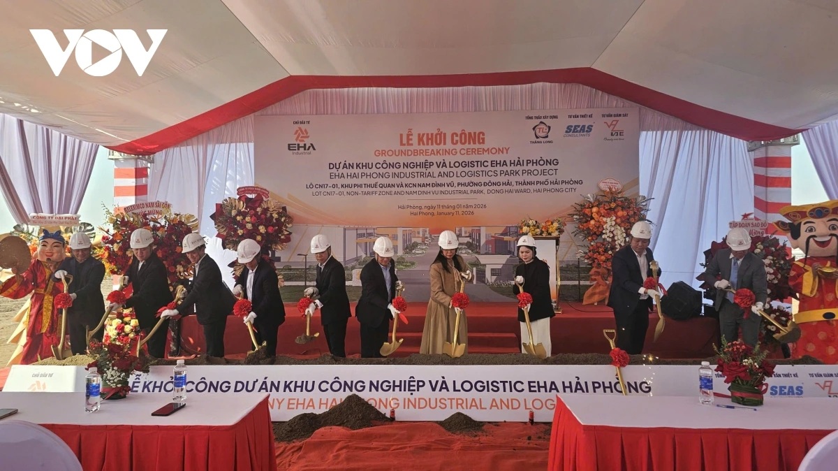 Khởi công dự án Khu công nghiệp và Logistics EHA Hải Phòng trị giá 900 tỷ đồng