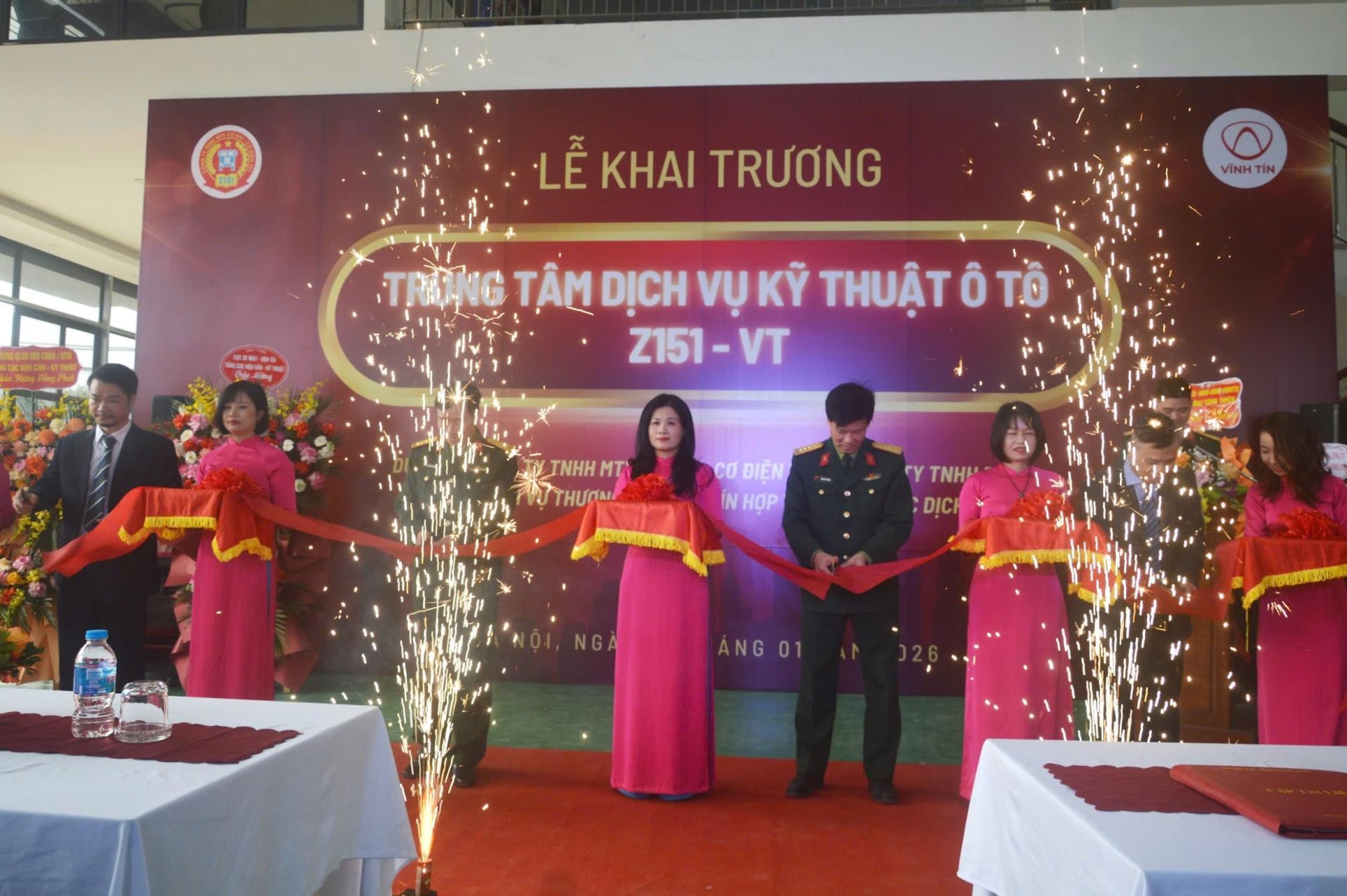 Khai trương TTDV kỹ thuật ô tô Z151 - Vĩnh Tín: Kết hợp hiệu quả quốc phòng với kinh tế