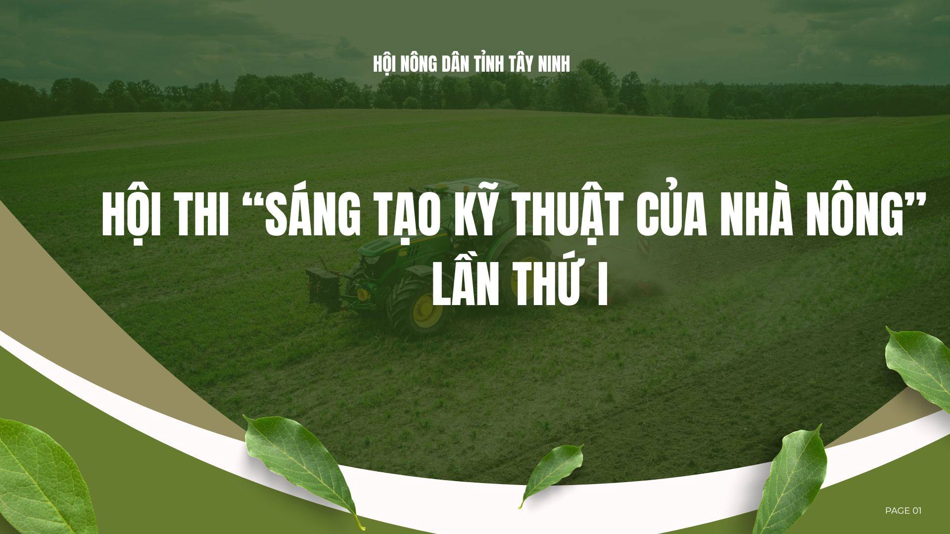 Tây Ninh tổ chức Hội thi “Sáng tạo kỹ thuật của nhà nông” lần thứ I