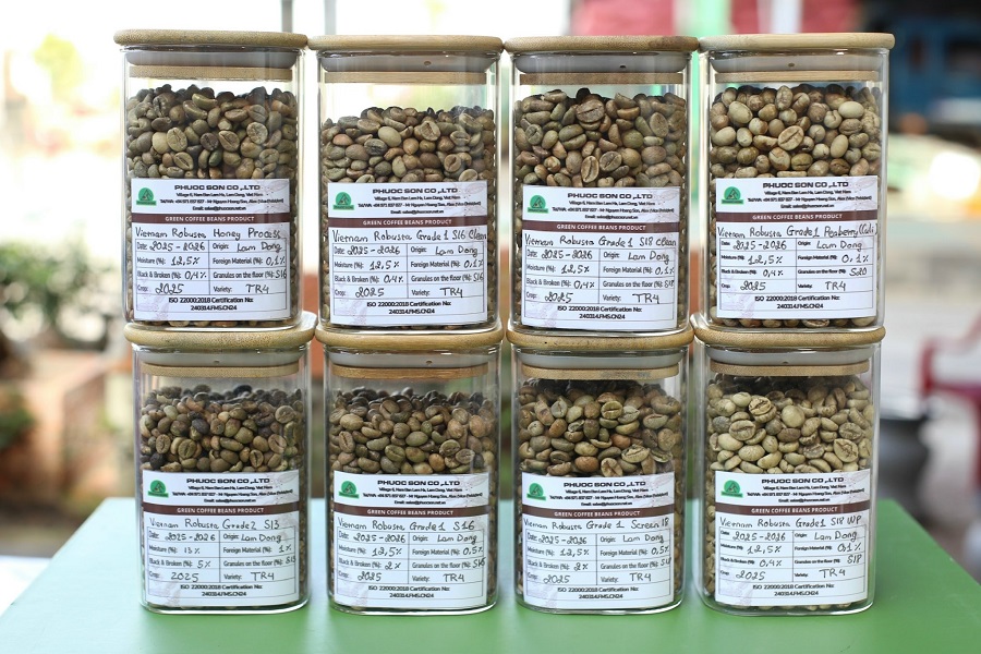 Sản phẩm c&agrave; ph&ecirc; C&ocirc;ng ty TNHH Kinh doanh N&ocirc;ng sản Phước Sơn