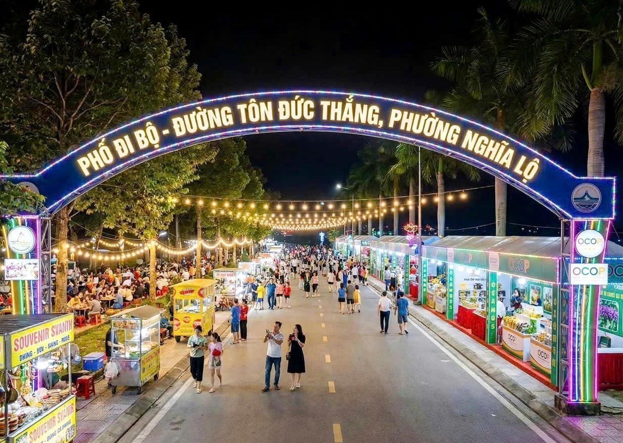 Quảng Ngãi: Thí điểm Phố đi bộ Văn hóa - Du lịch - Ẩm thực tại phường Nghĩa Lộ, tạo sức hút du lịch đêm