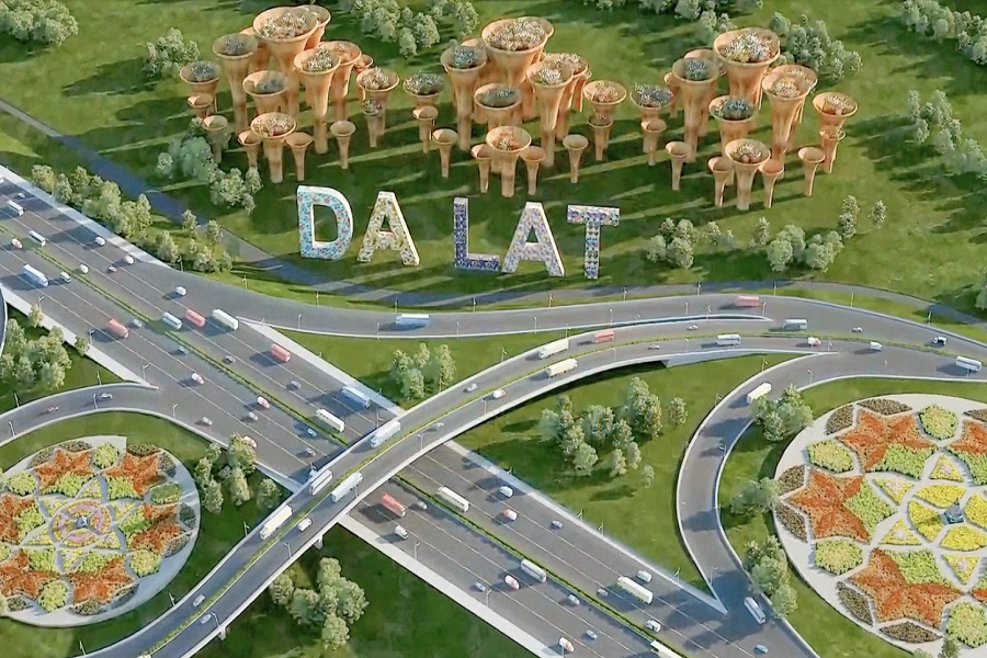 Ảnh phối cảnh dự &aacute;n cao tốc Bảo Lộc - Li&ecirc;n Khương. Ảnh: Minh Hiếu